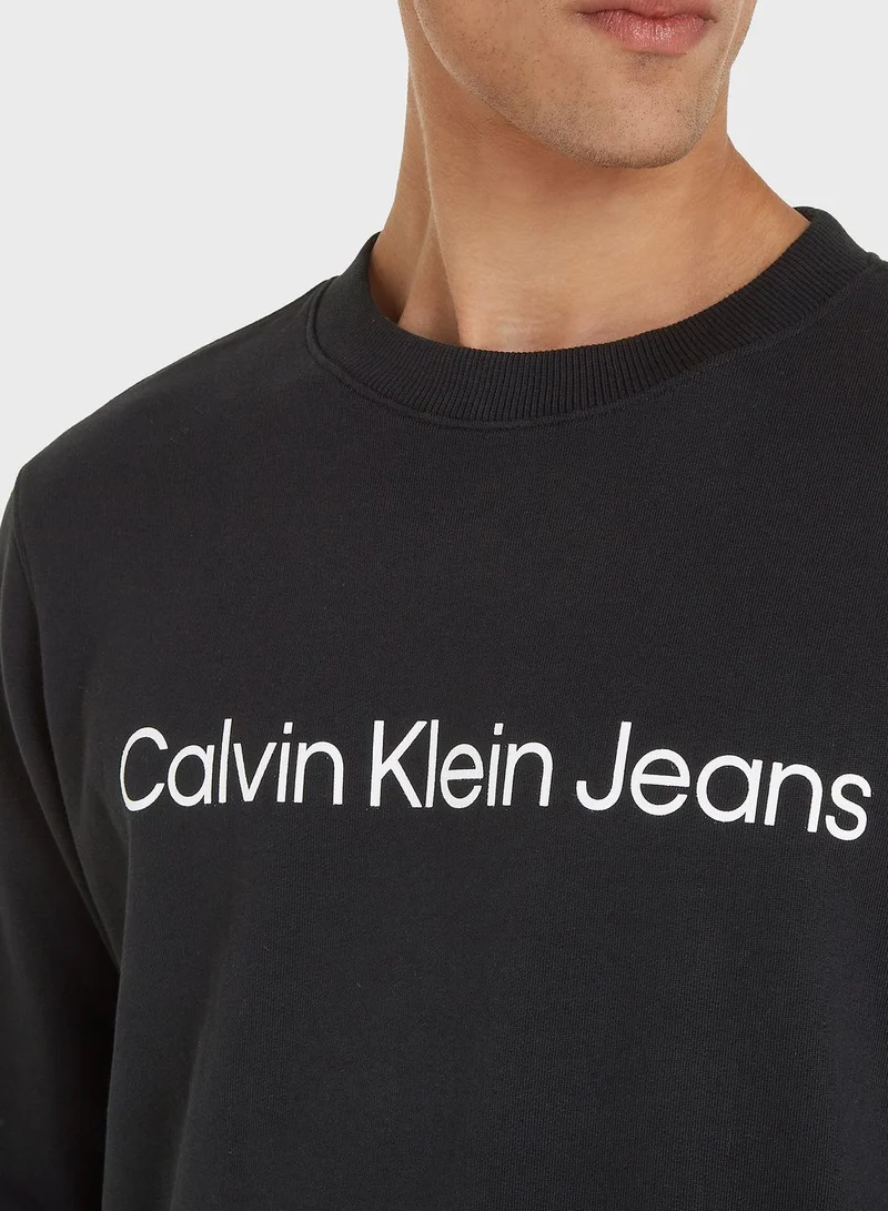 Calvin Klein Jeans Logo Crew Neck Sweatshirt
