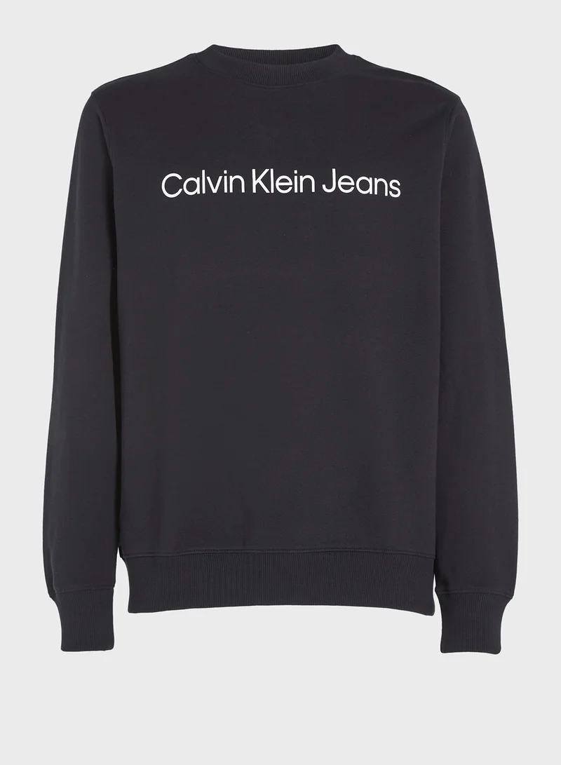 Calvin Klein Jeans Logo Crew Neck Sweatshirt