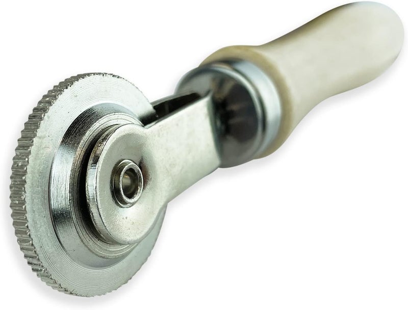 Rema Tip Top 1 1/4" Corrugated Tire Repair Stitcher with Ball Bearing Wood Handle - Image 3