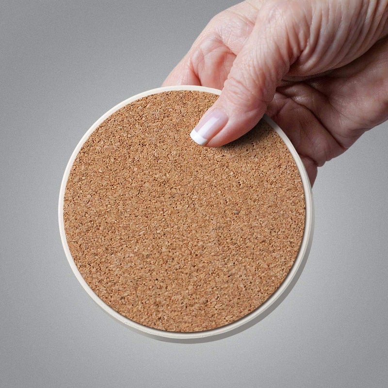 Thirstystone طقم 4 قطع من حوامل الأكواب الدائرية من ثيرستايون مصنوعة من الحجر الممتص في الولايات المتحدة الأمريكية - Image 2