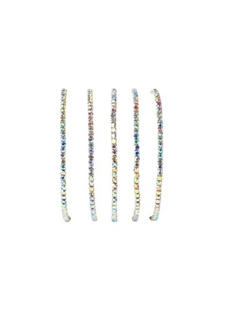 سالتي مجموعة سالتي من ١٣ سوارًا مطاطيًا للنساء | طقم مجوهرات أنيق ومتين | ملابس عصرية يومية | هدية للزوجة والأخت والأم | مثالية لأعياد الميلاد والديوالي - Image 5