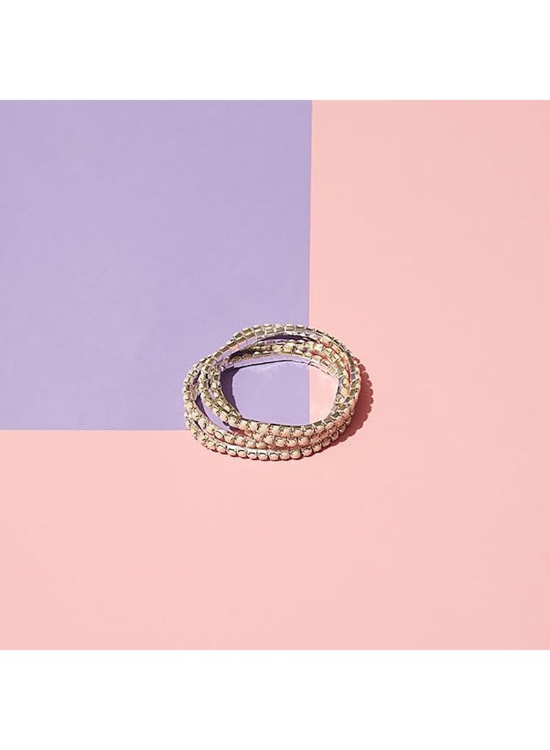 سالتي مجموعة سالتي من ١٣ سوارًا مطاطيًا للنساء | طقم مجوهرات أنيق ومتين | ملابس عصرية يومية | هدية للزوجة والأخت والأم | مثالية لأعياد الميلاد والديوالي - Image 2