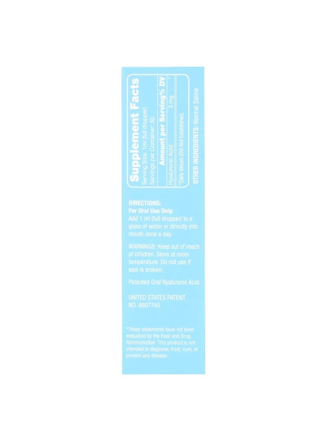 Hyalogic Hyalogic, Beauty From Within, HA Liquid, Non-Flavored, 3 mg, 1 oz (30 ml)  - Image 2