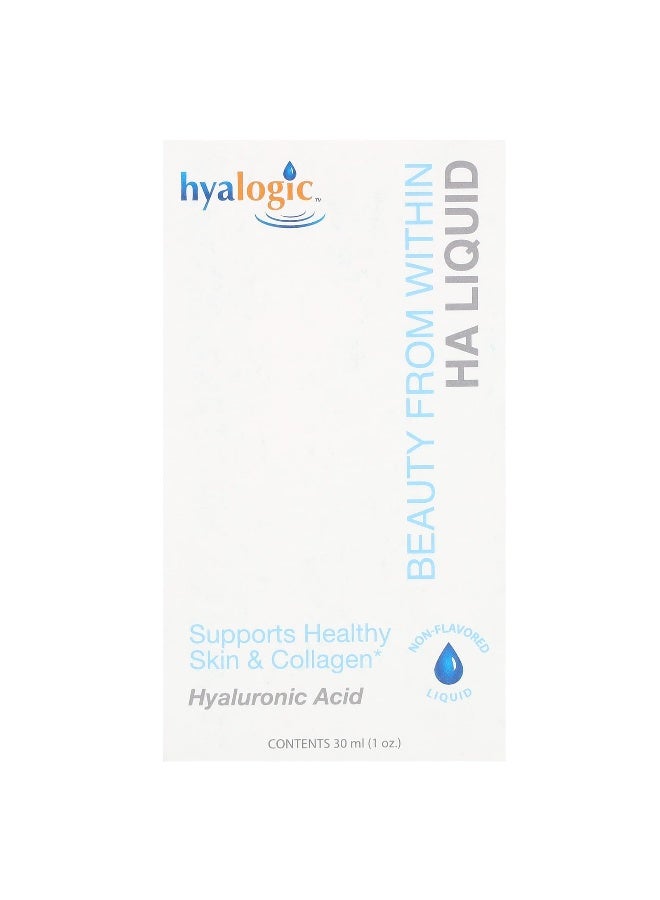 Hyalogic Hyalogic, Beauty From Within, HA Liquid, Non-Flavored, 3 mg, 1 oz (30 ml)  - Image 1