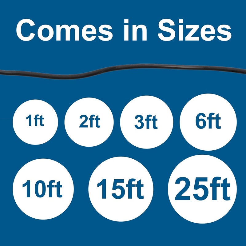 C2G 3FT Replacement AC Power Cord - Power Cable for Electronics, TV, Computer, Printer, Radio, Monitor, Samsung, Dell, Vizio, LG, Asus, Laptop and More (03129) (2 Pack) - Image 4