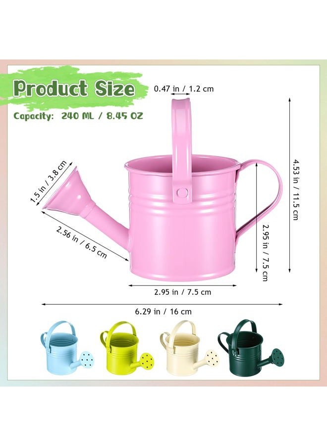 DOITOOL Metal Watering Cans, 5Pcs Kids Gardening Water Pots, Iron Watering Can Garden Watering Bucket for Gardening Plants Flower (Mixed Style) - Image 3