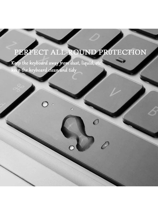Keyboard Cover Compatible with MacBook Pro 13 inch M2 A2338 2023 2022 2021 2020 M2 M1 A2338 A2289 A2251 & MacBook Pro 16 inch A2141 2020 2019 Touch Bar & Touch ID Keyboard Protector Skin Cover, Clear - Image 2