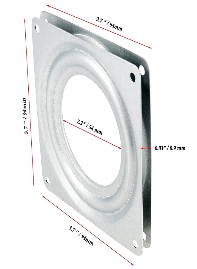JOIKIT 20 Pack 4 Inch Lazy Susan Hardware Bulk，Lazy Susan Turntable Bearing Plate with Screws, Bearing Swivel Plates for Serving Trays, Racks, Tables, 300lbs Load Capacity - Image 2