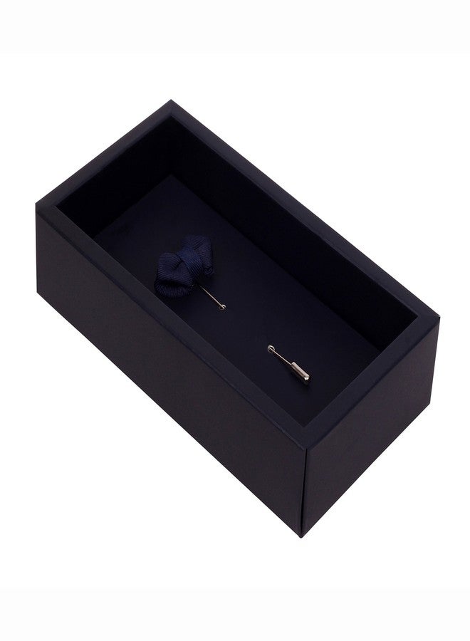 Peluche Mini Bow Royal Blue Brooch for Men - Image 4