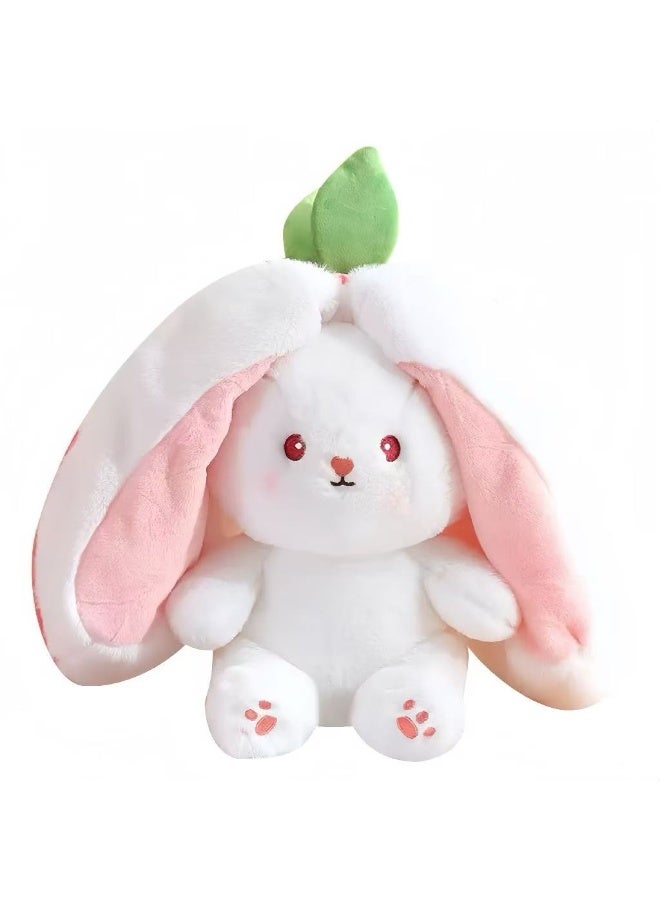 Strawberry Rabbit Plush Toy - Transformable Strawberry Shell Doll, Cute Kids Plushie, Home Decor, Birthday/Children's Day/Graduation/Party Gift - Image 3