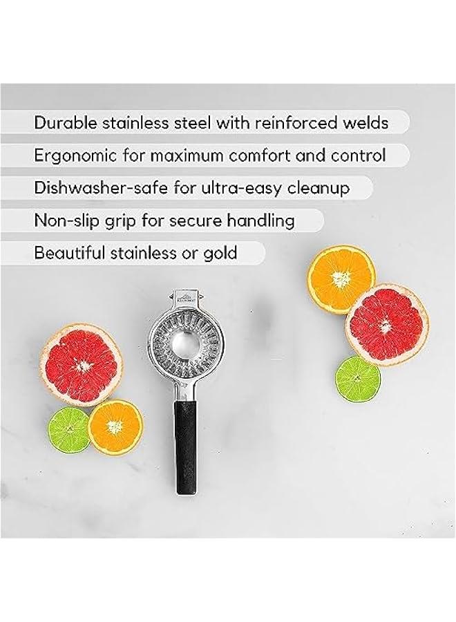 رينكس عصارة ليمو عالية التحمل م الستالس ستيل م الميكاكوز، مصوعة م خليط معدي م الالوميوم عالي الجودة، عصارة يدوية مثالية لعصر الرتقال والرما والليمو والليمو - Image 2