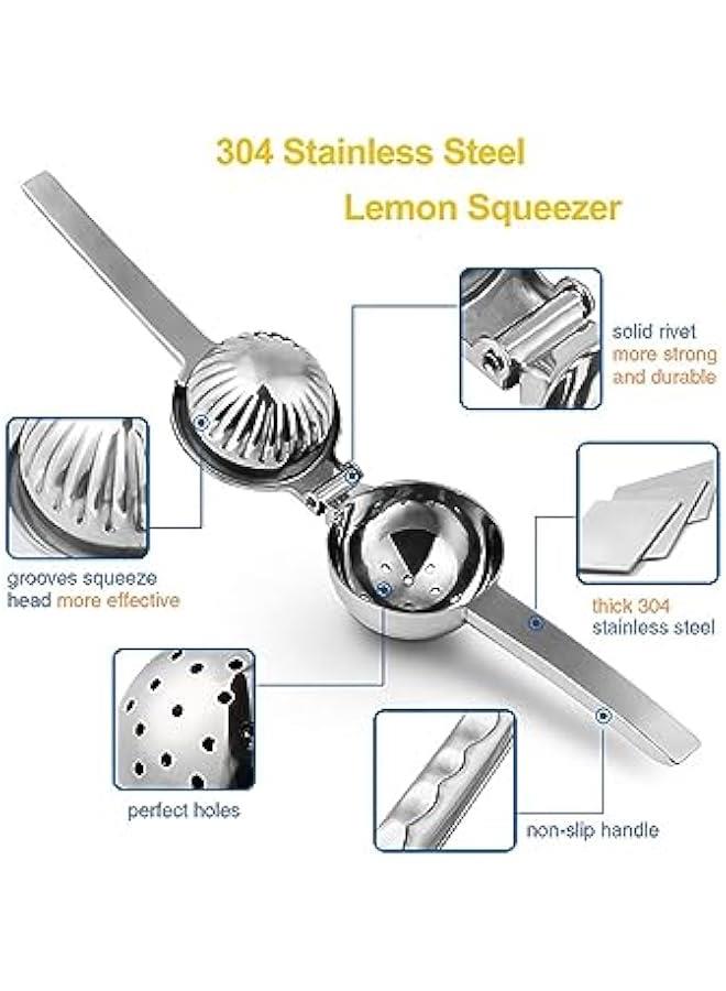 رينكس عصارة ليمو عالية التحمل م الستالس ستيل م الميكاكوز، مصوعة م خليط معدي م الالوميوم عالي الجودة، عصارة يدوية مثالية لعصر الرتقال والرما والليمو والليمو - Image 5