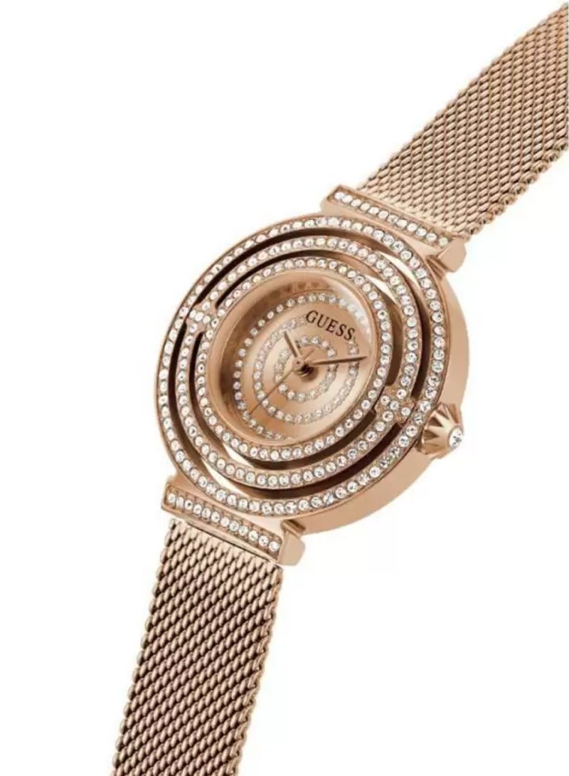 GUESS Dream Women's Analog Quartz Rose Gold Stainless Steel Watch GW0550L3 - 36m - Image 4