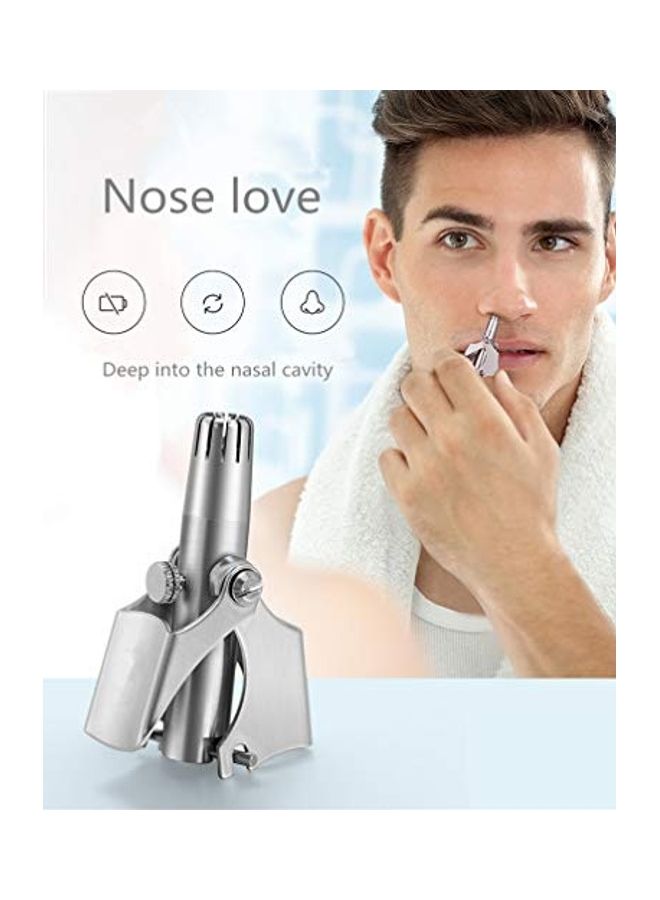 NIBEMINENT Manual Nose And Ear Hair Trimmer Silver - Image 3