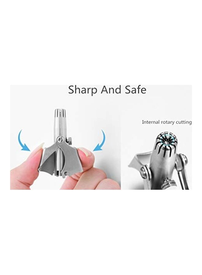 NIBEMINENT Manual Nose And Ear Hair Trimmer Silver - Image 5