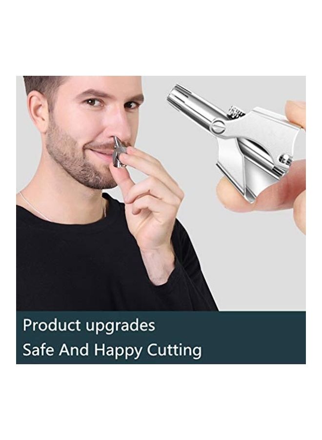 NIBEMINENT Manual Nose And Ear Hair Trimmer Silver - Image 4