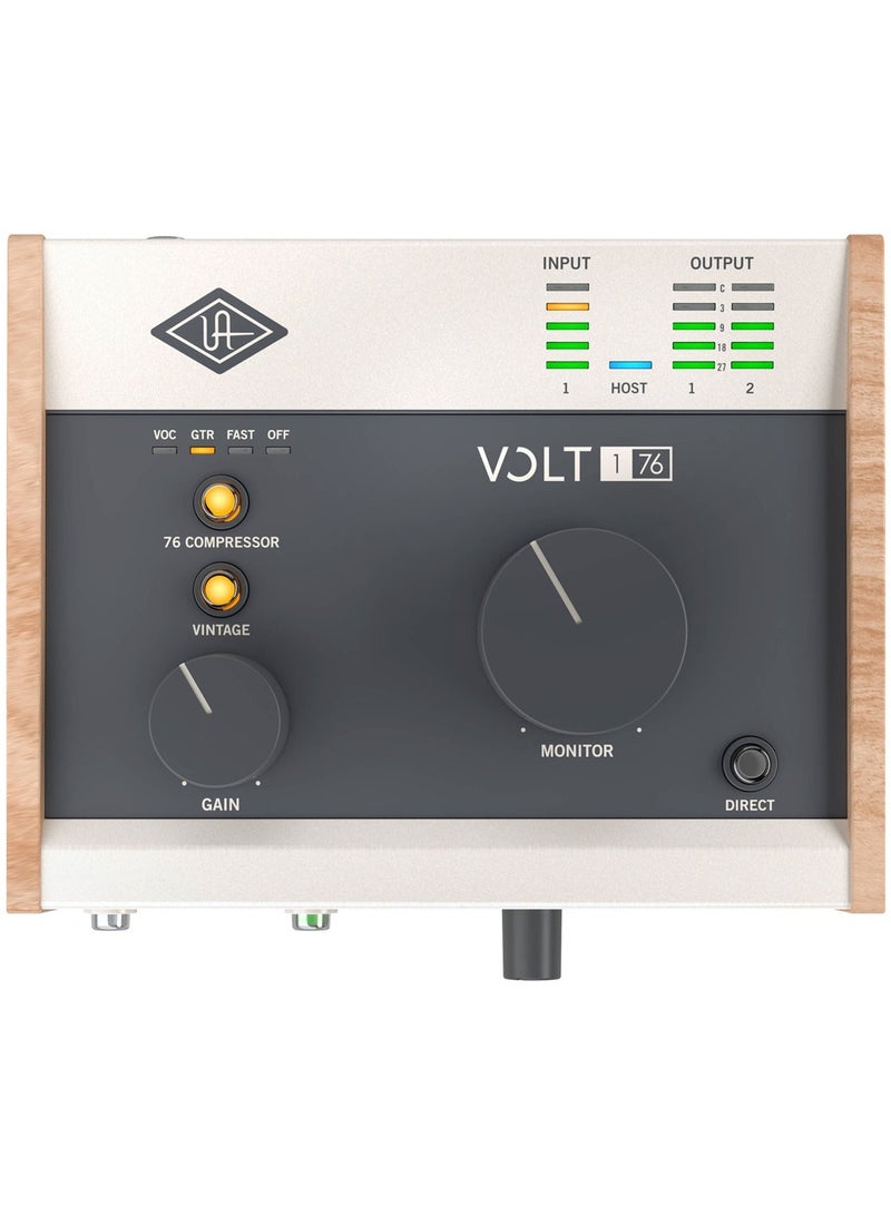 Universal Audio Bus-powered Audio Interface with 1 Preamp with Vintage Preamp Mode, 24-bit/192kHz AD/DA, Built-in 1176-style FET Compressor - Image 4