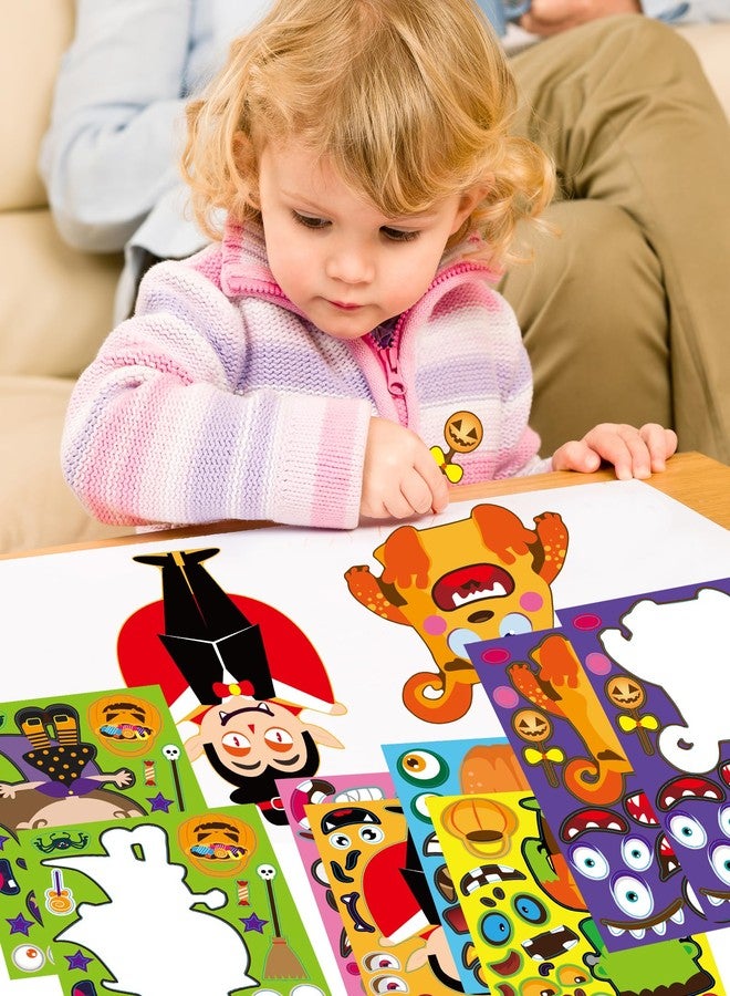 Greingways 42 Sheets Halloween Party Favors Stickers for Kids, Halloween Crafts Make Your Own Stickers, Goodie Bag Fillers Toys Gifts Activities Games for Kids Party - Image 3