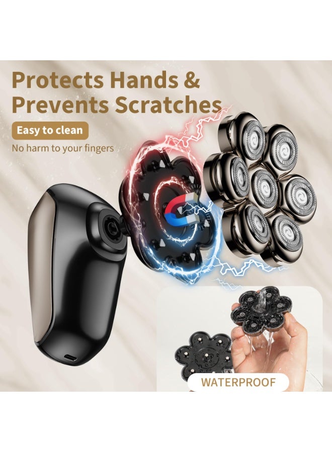 Head Shavers for Bald Men: 5-in-1 Electric Razor - Ipx7 Waterproof Shaving Grooming Kit for Balder - Turbo Speed & Precision Blades - Image 2