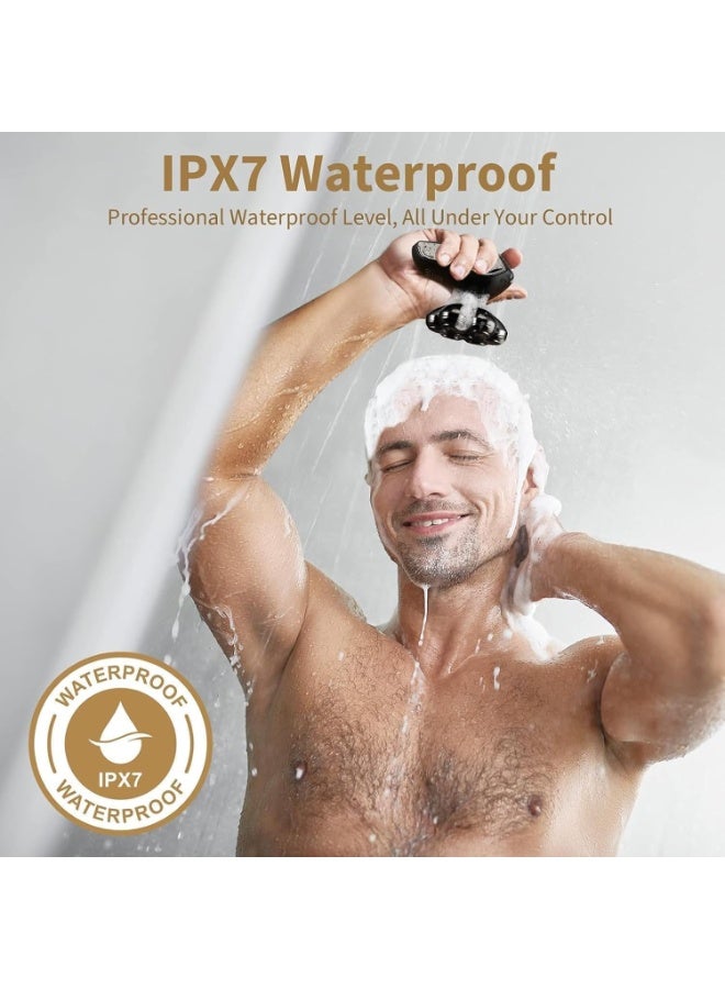 Head Shavers for Bald Men: 5-in-1 Electric Razor - Ipx7 Waterproof Shaving Grooming Kit for Balder - Turbo Speed & Precision Blades - Image 3