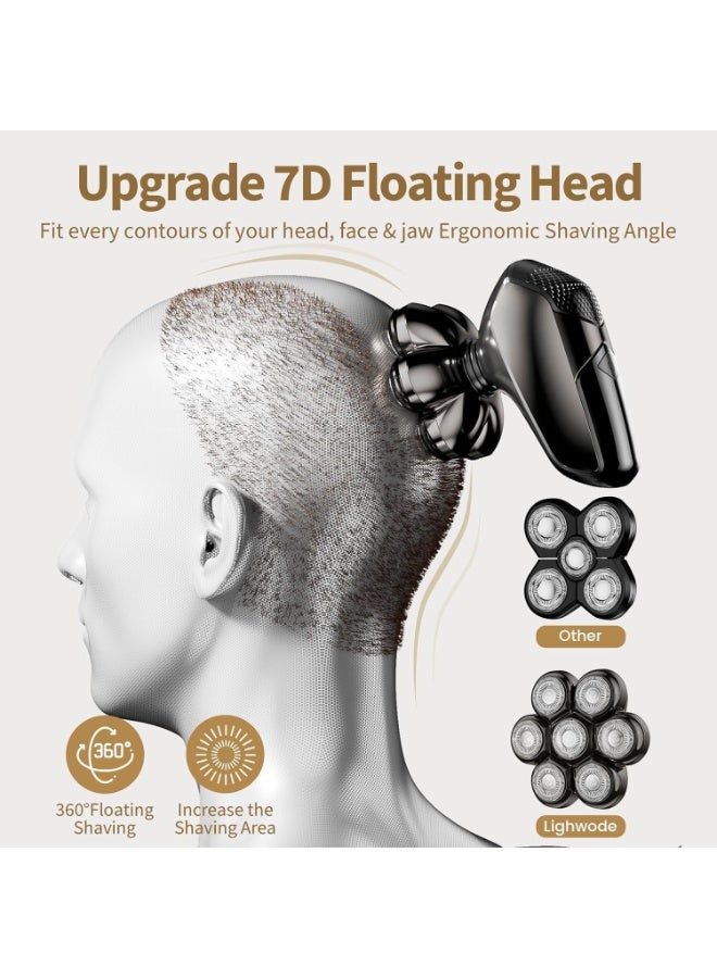 Head Shavers for Bald Men: 5-in-1 Electric Razor - Ipx7 Waterproof Shaving Grooming Kit for Balder - Turbo Speed & Precision Blades - Image 5