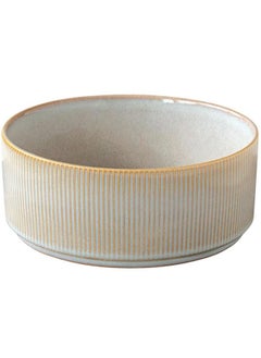 Easy Life Domus Glossy Glaze Coated Ceramic Bowl Beige 16.5cm R2676#DOBE 