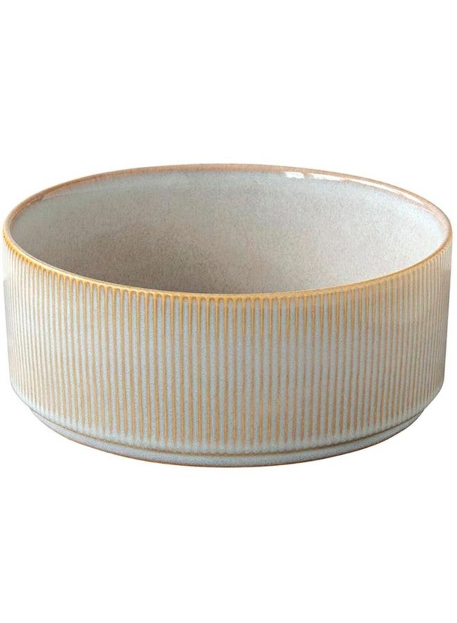 إيزي لايف وعاء سيراميك لامع مطلي باللون البيج . سم