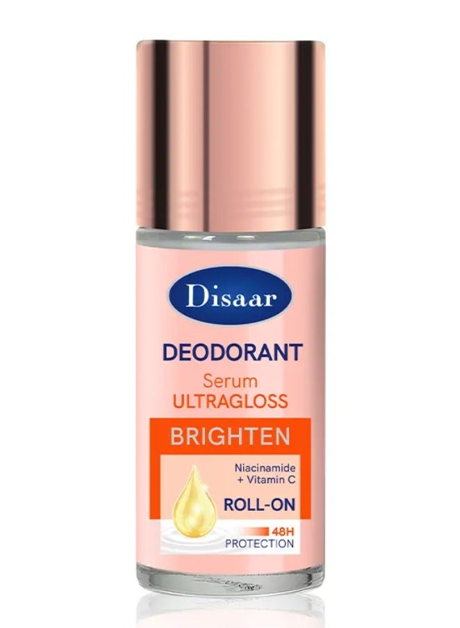 Disaar Deodorant Serum Ultragloss Brighten Niacinamide And Vitamin C Roll On 50mlk - Image 1
