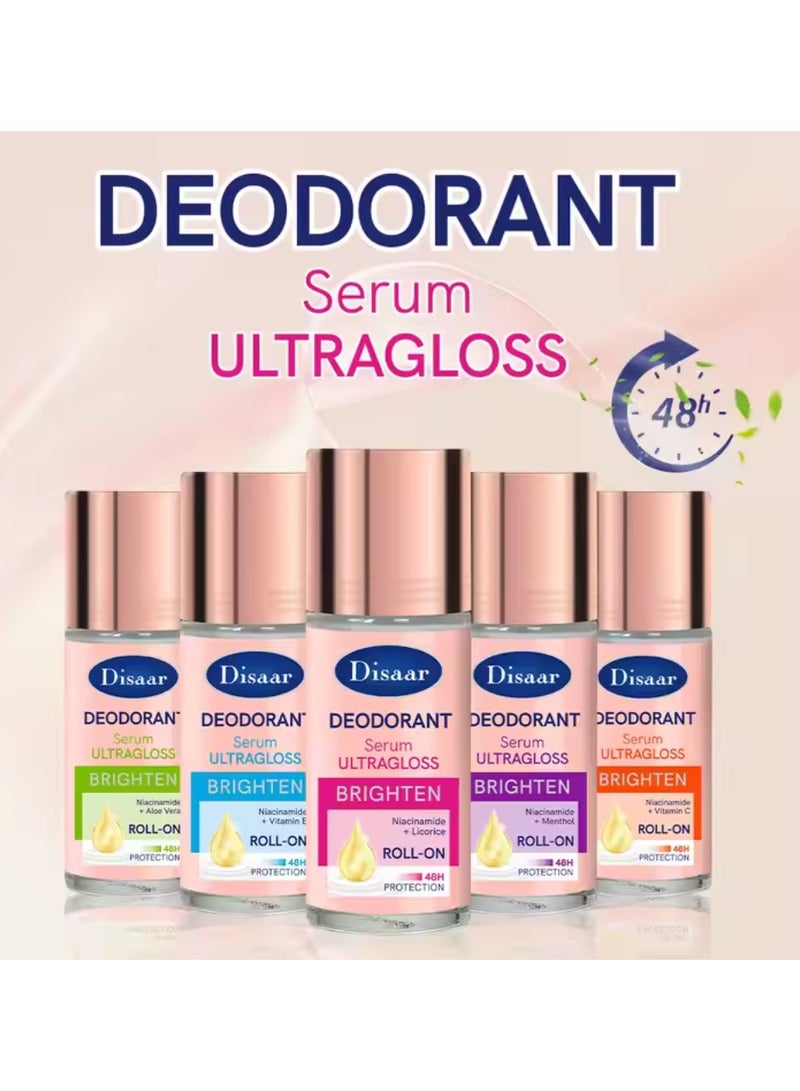 Disaar Deodorant Serum Ultragloss Brighten Niacinamide And Vitamin C Roll On 50mlk - Image 2