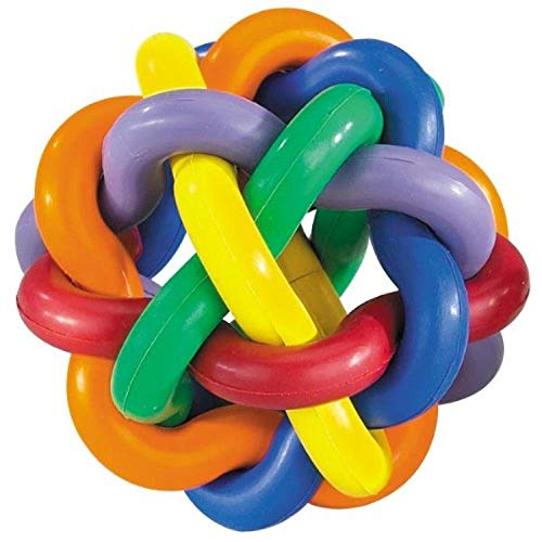 Multipet Multi Pet Nobbly Wobbly Dog Rubber BallMedium for Small breeds - Image 1