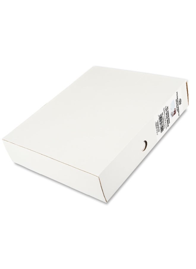 FIS Presentation Binder, A4 Size(210x297mm), 3[D]Ring Type, 25mm Ring Size, 1.50" Inches Spine with Clear PVC Pocket For Easy Insert Your Label Design, Packet of 2 Pieces, White Color-FSBD325DPB/2  - Image 4