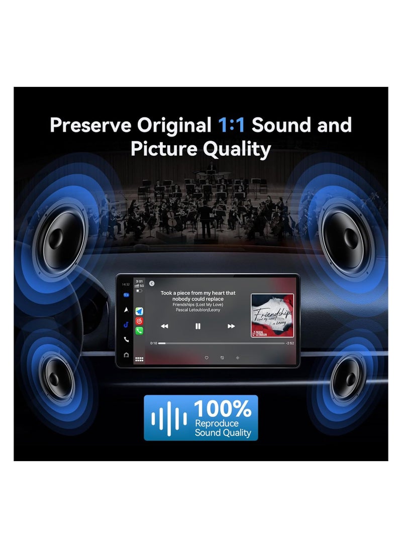 Wireless CarPlay Adapter, Converts Wired to Wireless CarPlay, Plug  Play Dongle for Cars (2015+), Compatible with iOS 10+, Carplay Converts Wired to Wireless, CarPlay Dongle for Wireless Control - Image 2