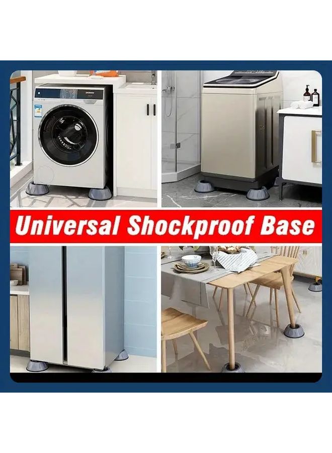 Heavy Duty Grey Anti Vibration Washing Machine Stand With Non Slip Base - Image 4