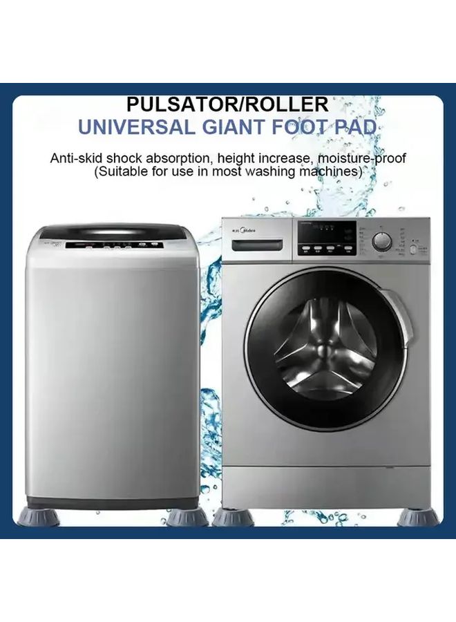 Heavy Duty Grey Anti Vibration Washing Machine Stand With Non Slip Base - Image 2