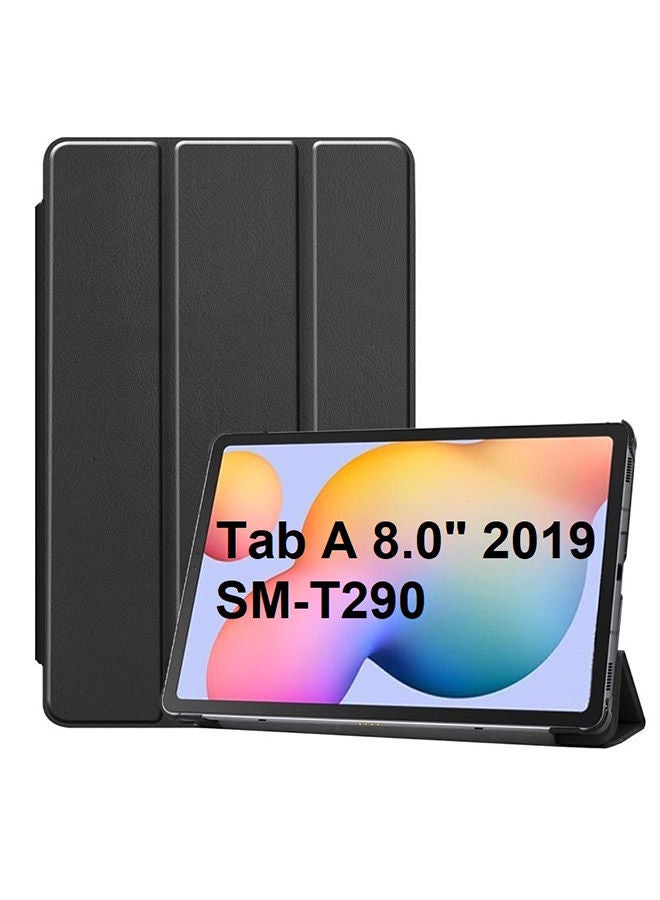 Protective Flip Case Cover For Samsung Galaxy Tab A (2019, 8.0) SM-T290 Black - Image 1