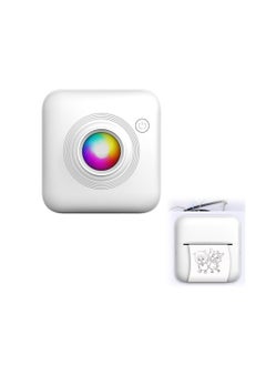 SYOSI Portable Mini Printer, Bluetooth Pocket Thermal Printer with Printing Paper, Wireless Inkless Smart Printer for Photos, QR Codes, Receipts, Compatible with iOS and Android  - Image 1