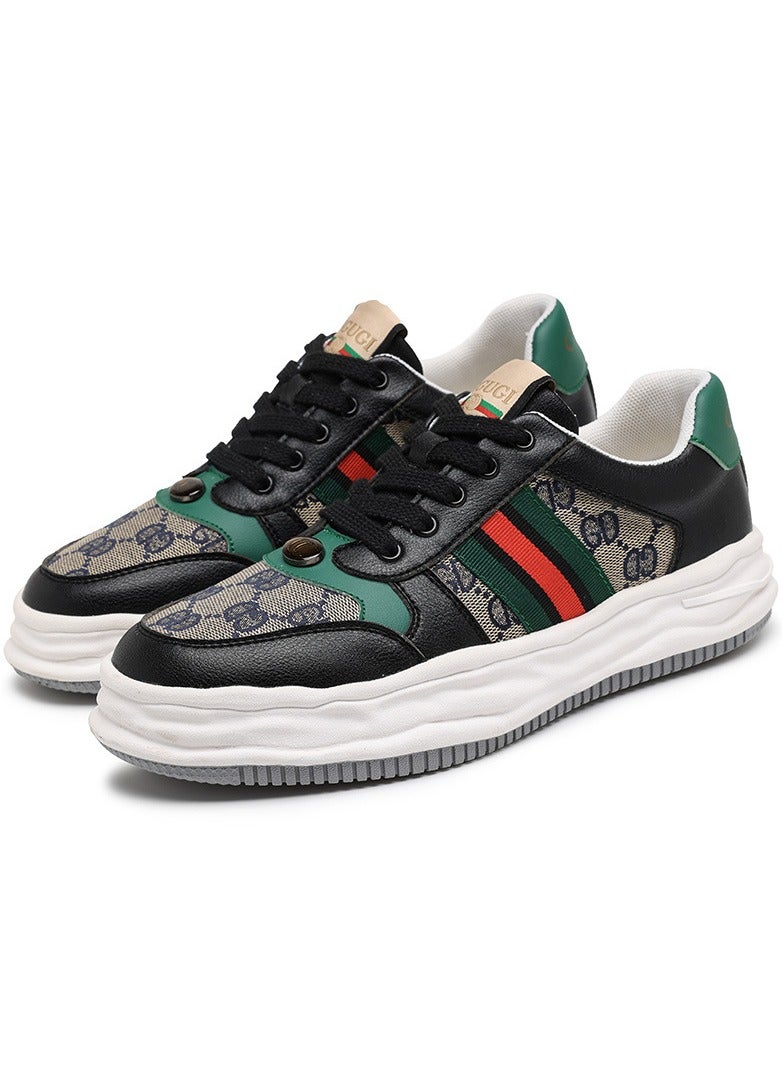 KUYING Popular Dirty Shoes for Men's Low Top Daily Casual Breathable Board Shoes for Students Fashion Trendy Shoes  - Image 1