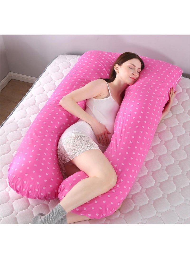 U-Shaped Full Body Pregnancy Cotton Pillow 80x155cm - Image 1