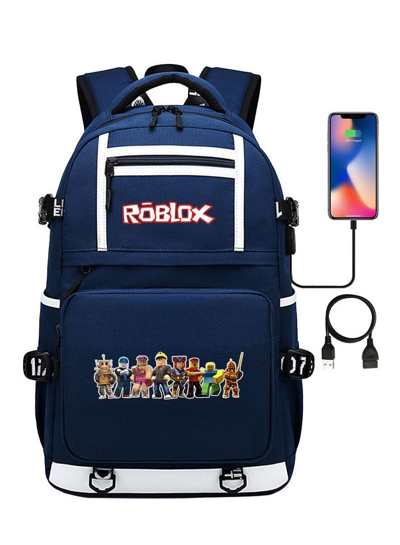 ROBLOX Printed Youth Large Capacity Men's and Women's Shoulders