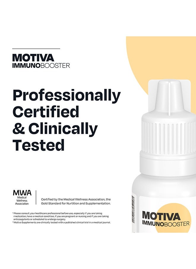 MOTIVA - Immuno Booster Turmeric Curcumin Vitamins D3 With B12 Anti Inflammation Plus Immunity Highly Absorbent Supplement For Men And Women 25ml - Image 1