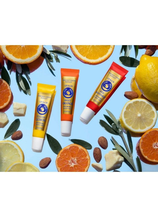 Ancient Greek Remedy - Natural Lip Balm Made Of Olive Jojoba Cocoa Almond And Rose Oil Lip Repair For Dry Chapped Lips Lip Butter Moisturizer For Cracked Lips Moisturizing Lip Care For Women And Men (3 Pack) - Image 1