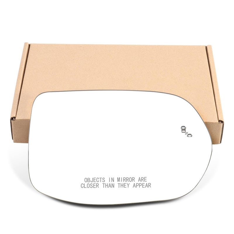 PASSENGER AND DRIVE SIDE VIEW HEATED MIRROR GLASS SET FOR 2013 2014 2015 2016 2017 2018 2019 2020 FORD FUSION SIDE VIEW HEATED CONVEX MIRROR WITH BLIND SPOT REAR HOLDER