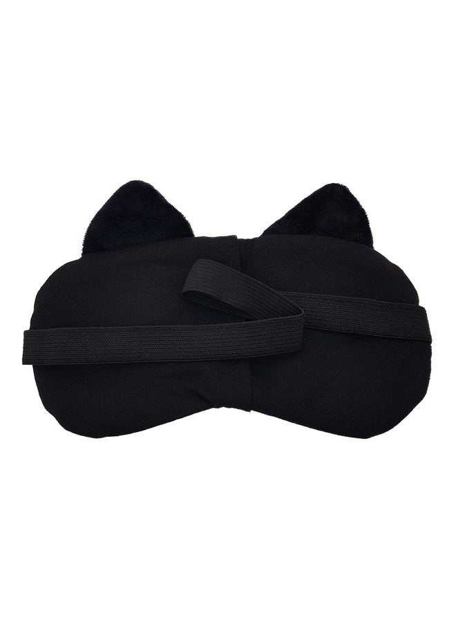 Jenna ™ Cute Sleeping Eye Shade Mask Cover For Insomnia Meditation Puffy Eyes And Dark Circles 3D Cat Brown - Image 2
