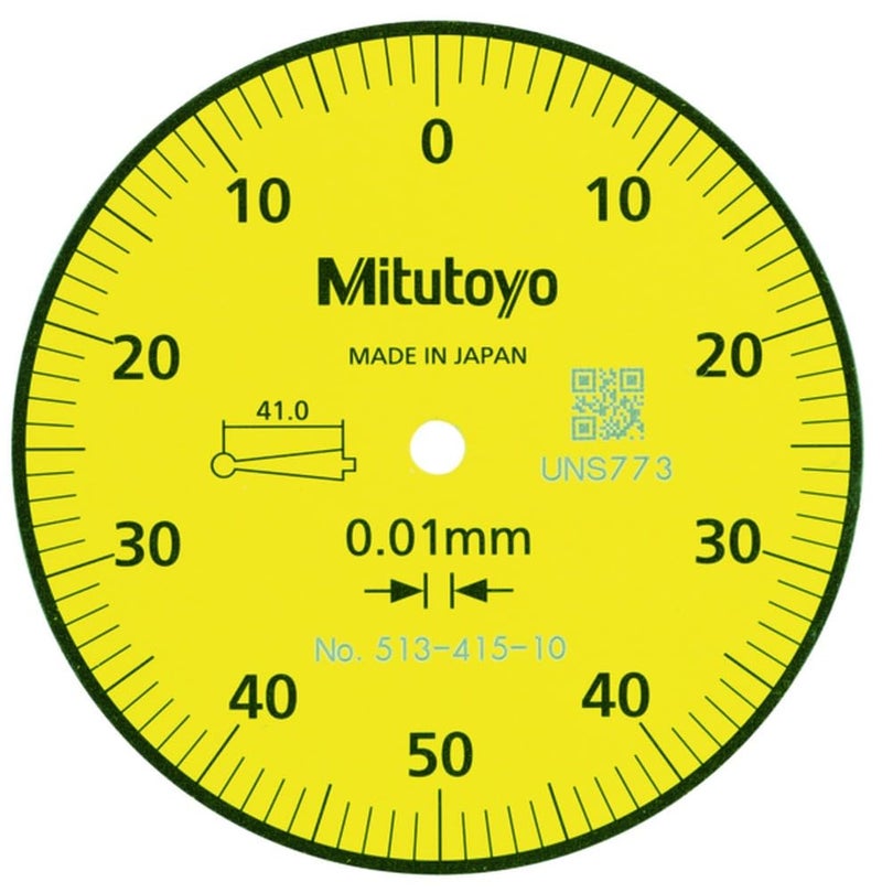 Mitutoyo 51341510E DIAL TI BAS STD 10 mm 3 m Accuracy 001 mm Yellow - Image 2