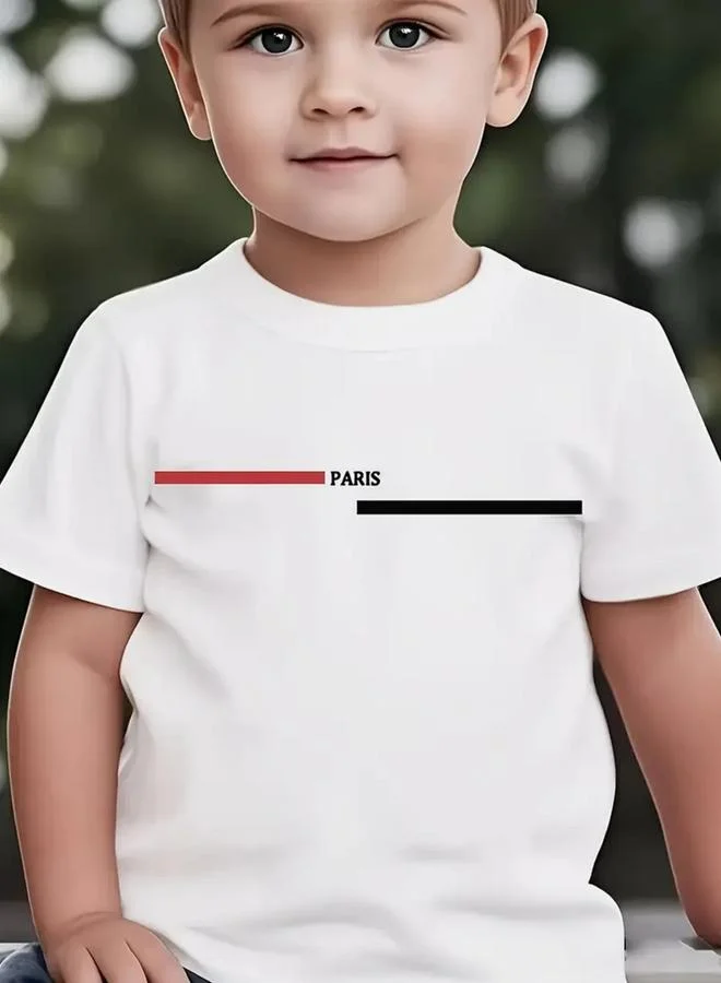 تايك تو Take Two Boys White Graphic Print T-Shirt