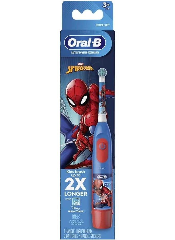 Oral-B Spider-Man children's electric brush. Use the brush with the Disney Magic Time app from Oral-B, and your children will enjoy brushing their teeth with their favorite characters. Compatible with multiple Oral-B brush heads for all your oral care needs 