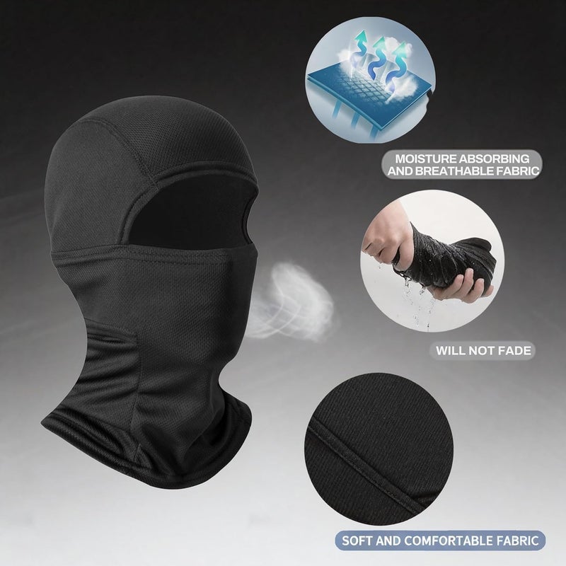 GoodTool Windproof Ski Mask for Outdoor Activities - Black - Image 3