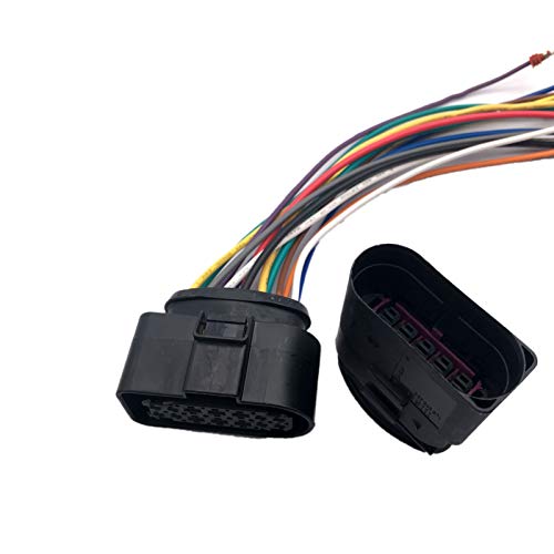 IBVIBV Xenon Headlight 10 to 14 Pin Wiring Harness Connector Plug Adapter Compatible with VW AUDI - Image 2