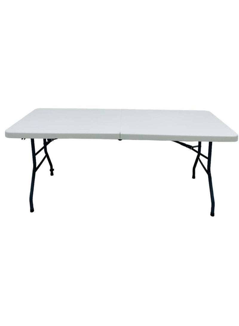 Living Fiber Folding Table with Metal Legs 180*75*75 CM - Image 1
