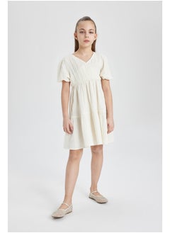 DeFacto Girl Regular Fit Short Sleeve Woven Dress  - Image 5